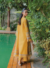 Qline By Qalamkar Embroidered Linen Unstitched 3 Piece Suit - 09 VALERIA